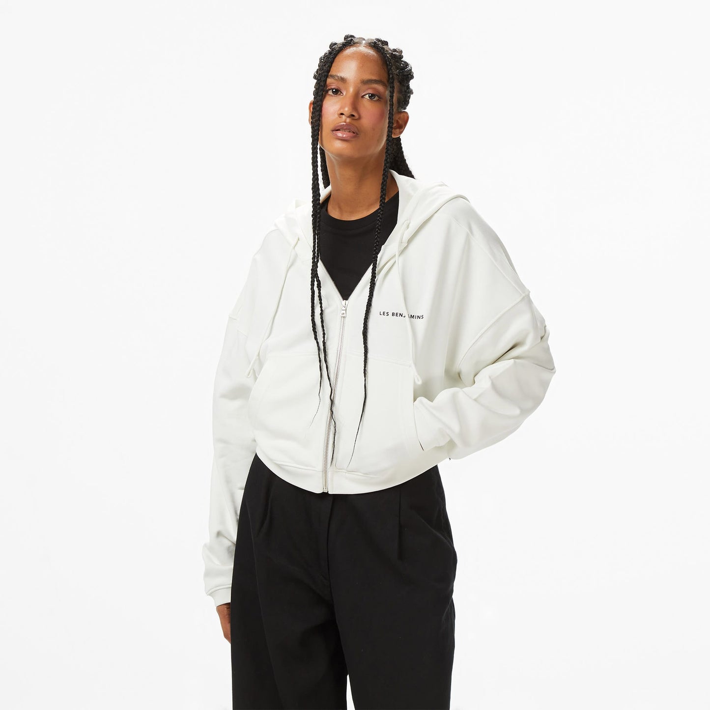 Les Benjamins Kadın Beyaz Sweatshirt
