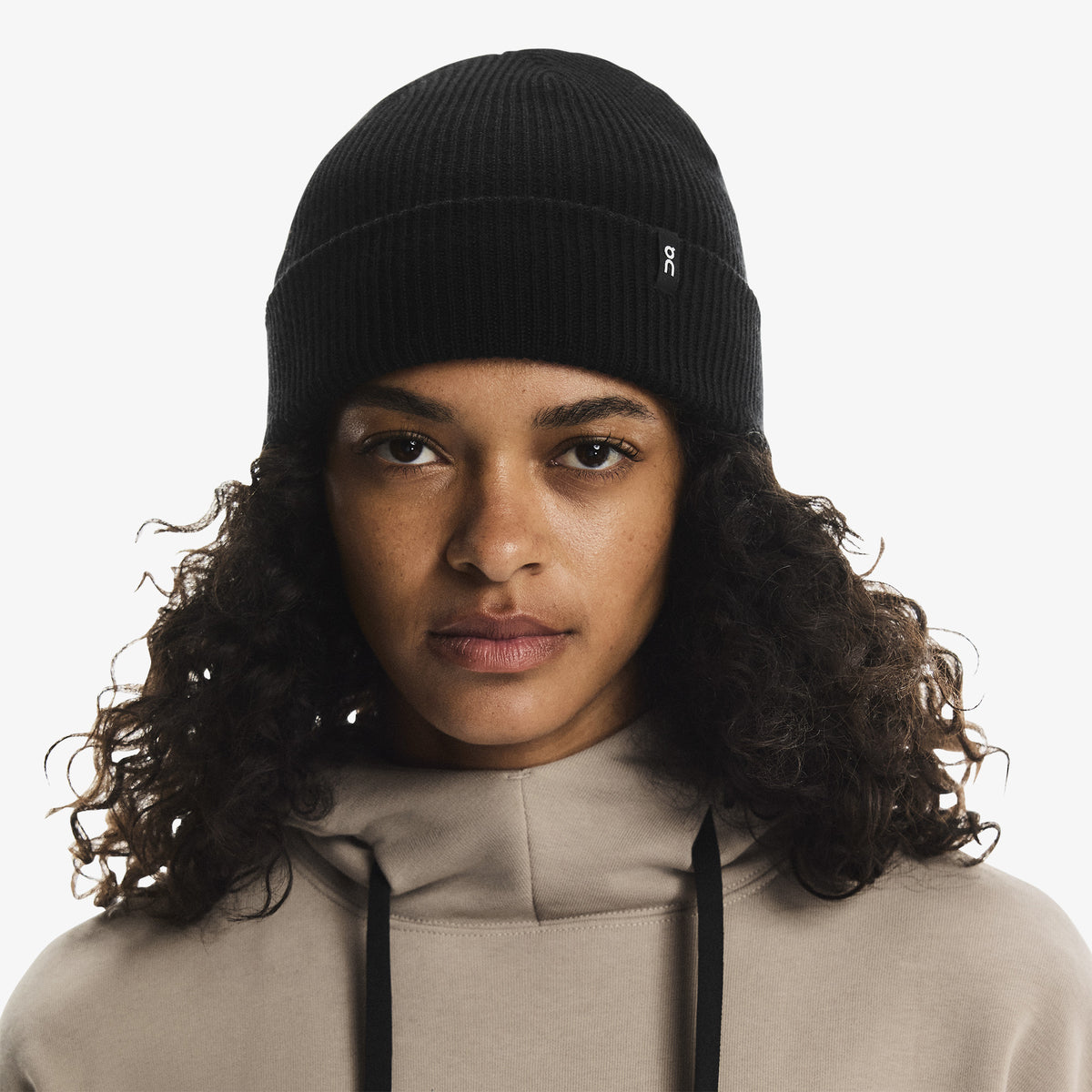 On Merino Beanie Unisex Siyah Bere