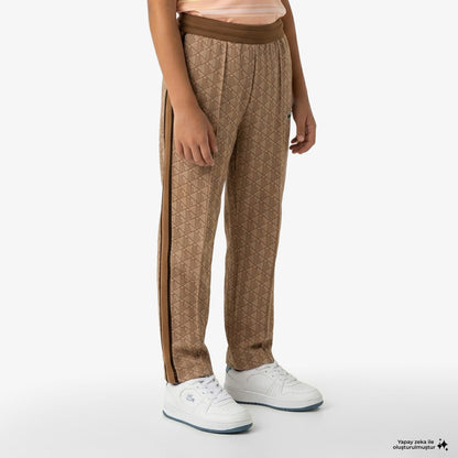 Lacoste Paris Erkek Regular Fit Monogram Açık Kahverengi Eşofman Altı