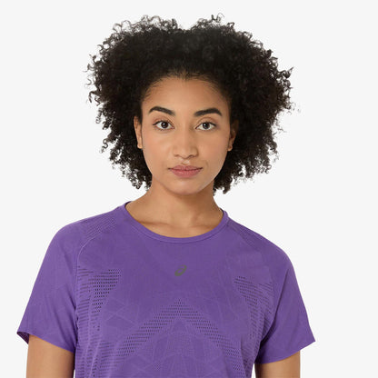 Asics Metarun Ss Top Kadın Mor T-shirt