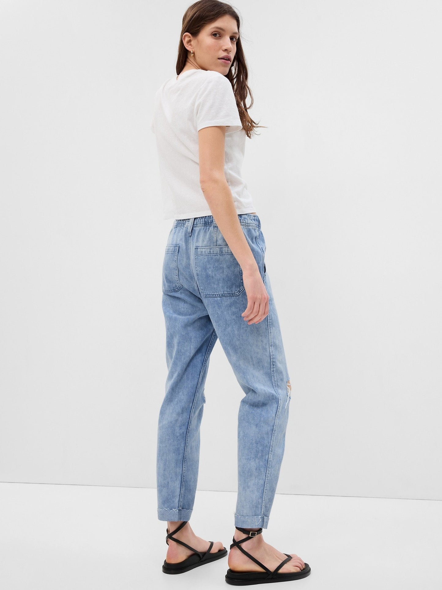 Mavi Mid Rise Easy Pull-on Jean Pantolon