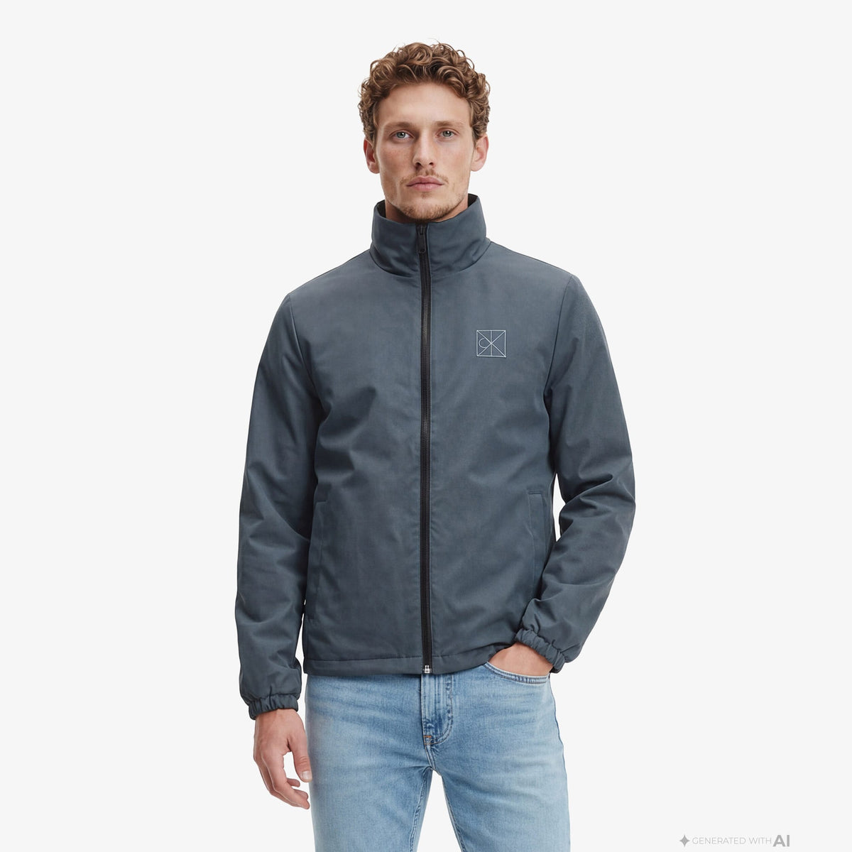 Calvin Klein Nylon Unfilled Reversible Erkek Siyah Ceket