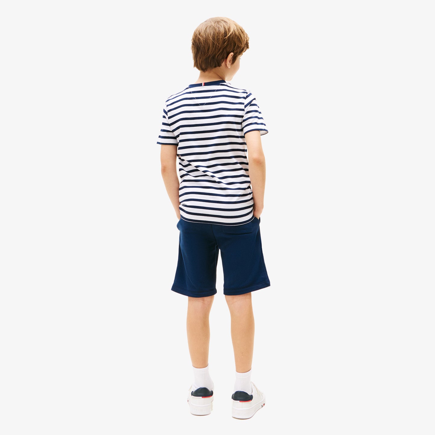 Tommy Hilfiger Çocuk Beyaz/lacivert Şort Takım