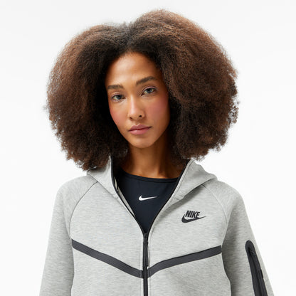 Nike Sportswear Tech Fleece Windrunner Kadın Gri Sweatshirt