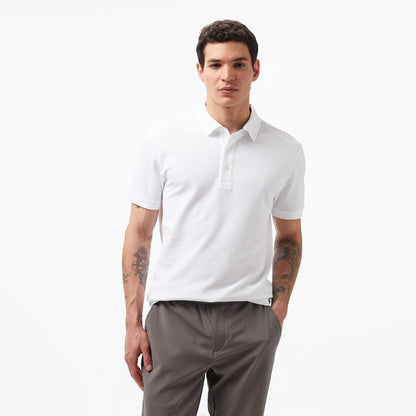 Nautica Erkek Beyaz Slim Fit Kısa Kollu Polo Yaka T-shirt