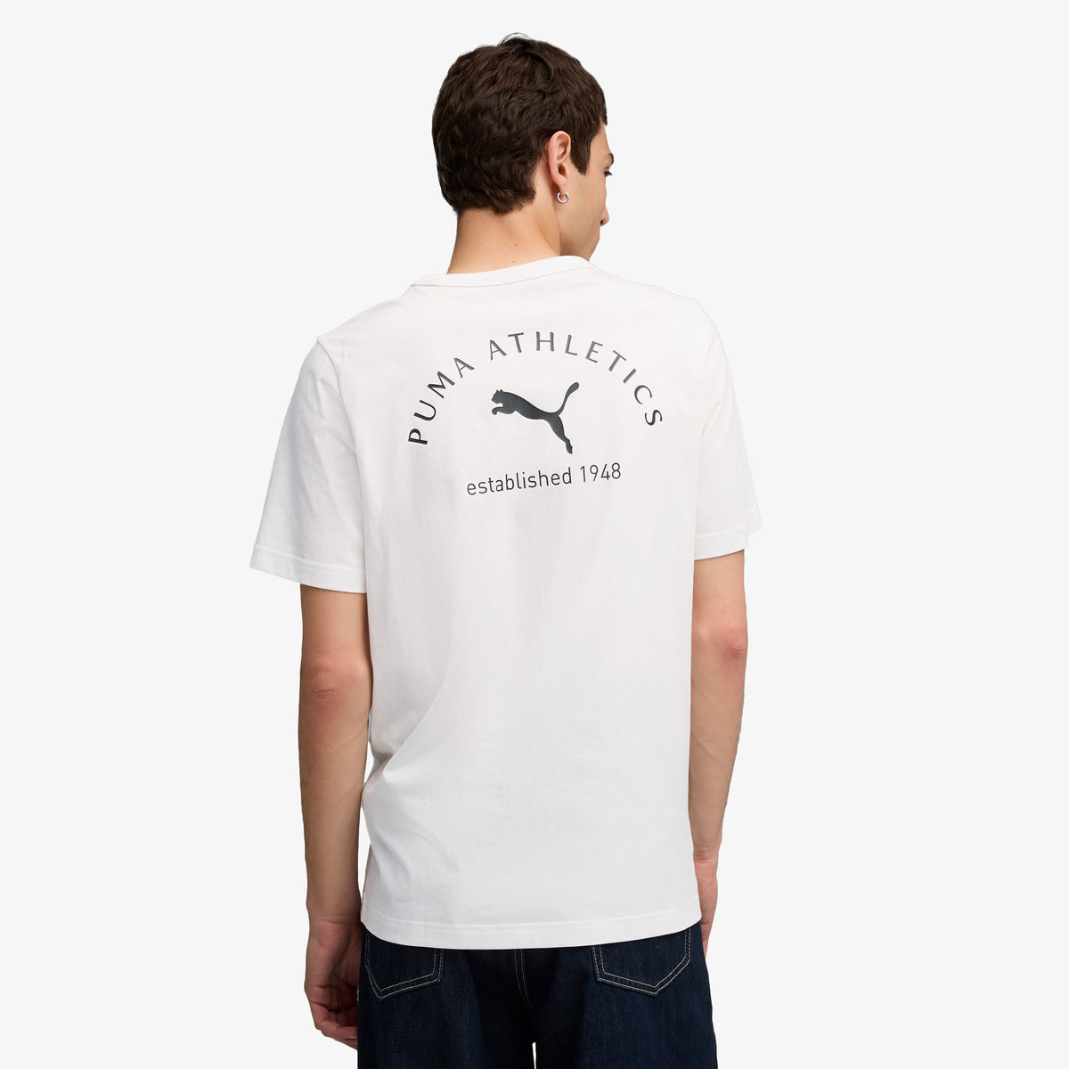 Puma Herren Erkek Beyaz T-shirt