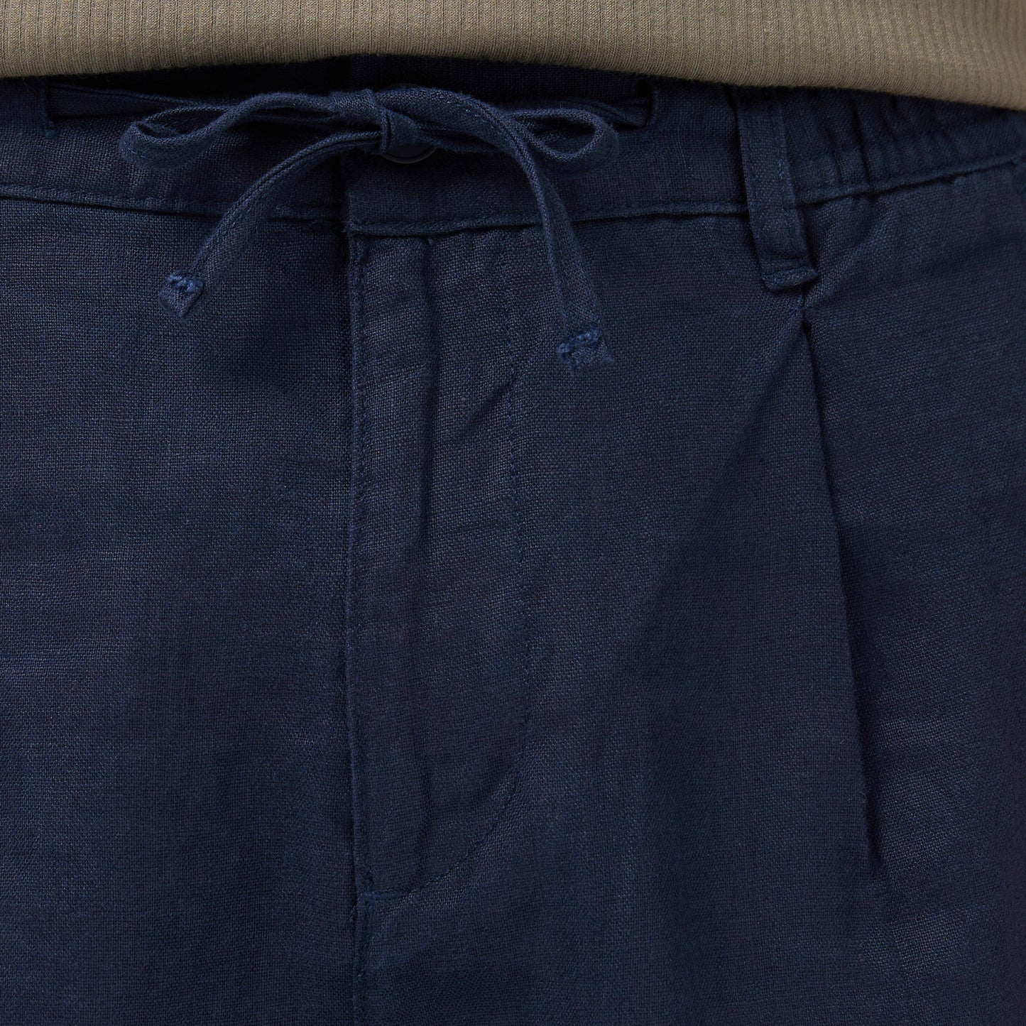 Nautica Erkek Lacivert Regular Fit Keten Şort