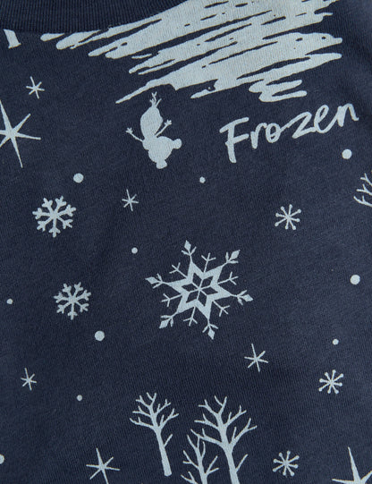 Saf Pamuklu Disney Frozen Pijama Takımı (2-8 Yaş)