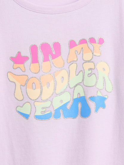Lila Babygap B-day Grafik T-shirt