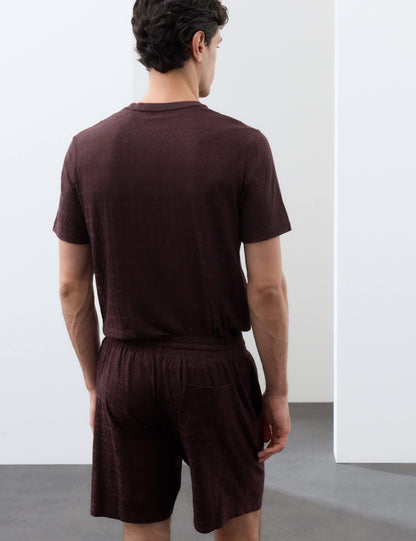 Jakar Desenli Pijama Şortu