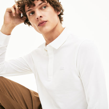 Lacoste Erkek Regular Fit Uzun Kollu Beyaz Paris Polo