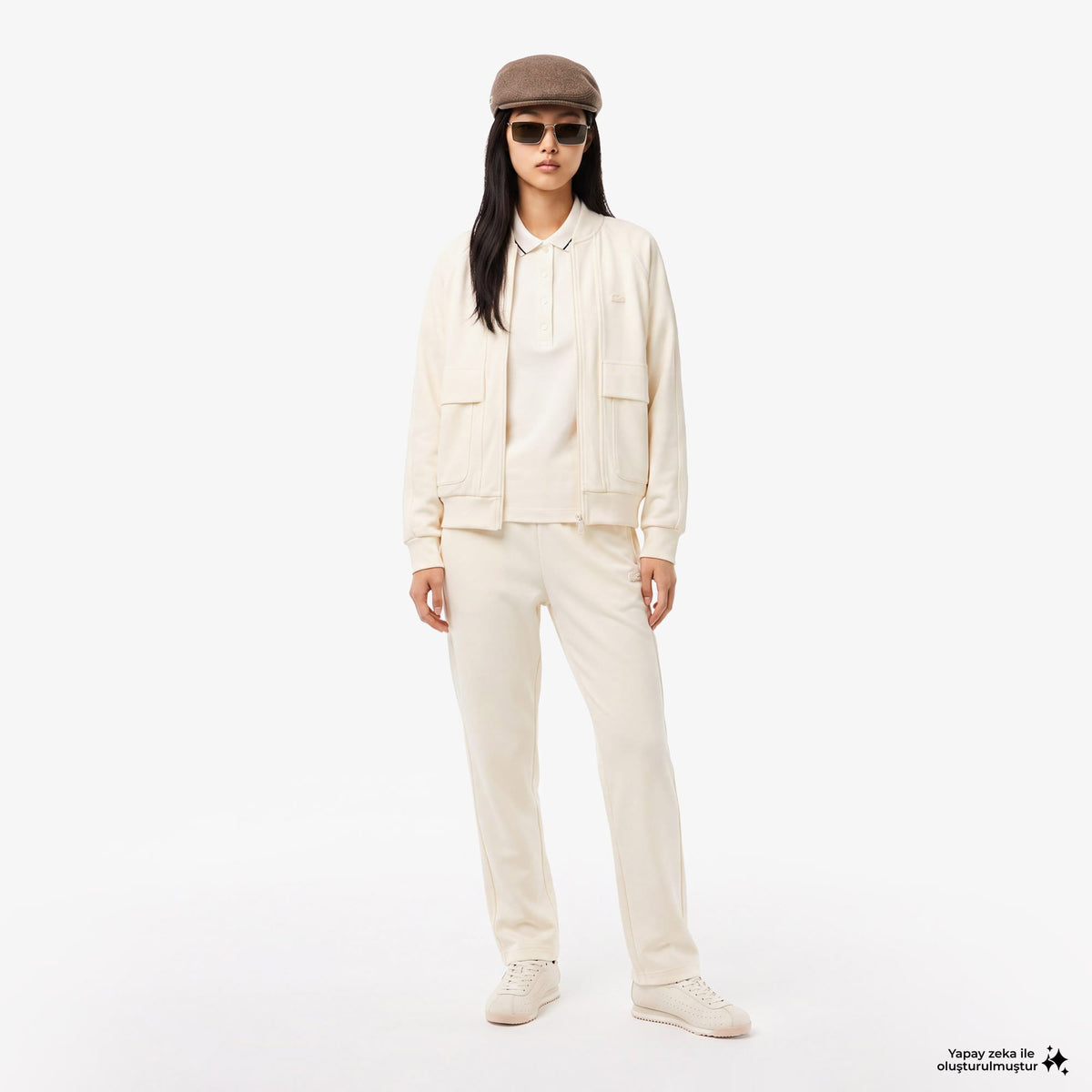 Lacoste Regular Fit Kadın Sarı Eşofman Altı
