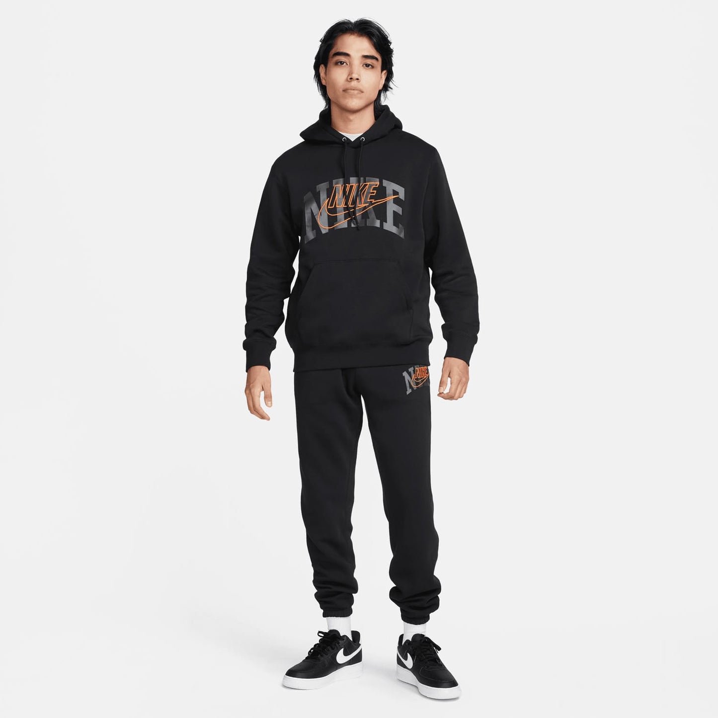Nike Club Fleece Erkek Siyah Hoodie