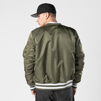 Alpha Industries X New Era La Dodgers Ma-1 Bomber Erkek Yeşil Mont