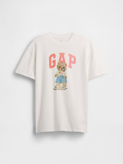 Beyaz Kids Oversized Gap Logo T-shirt Elbise