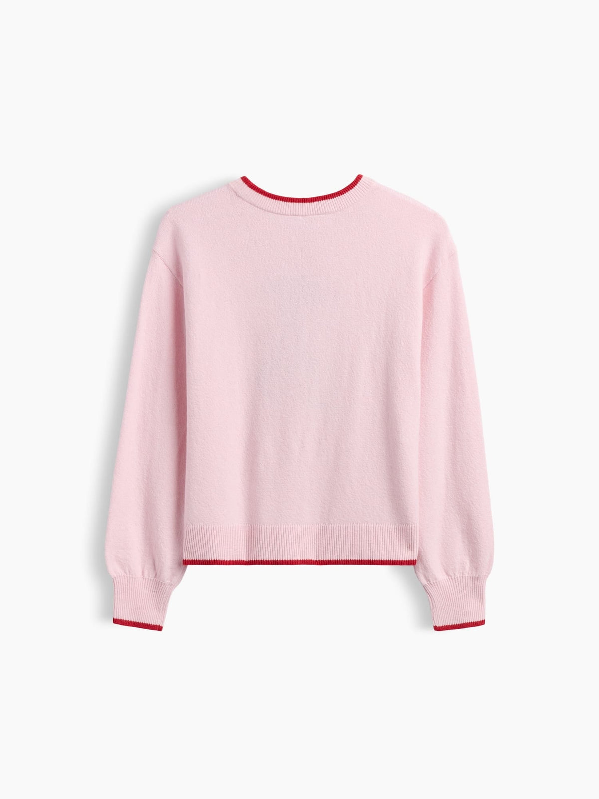 Pembe Cashsoft Relaxed Bisiklet Yaka Kazak