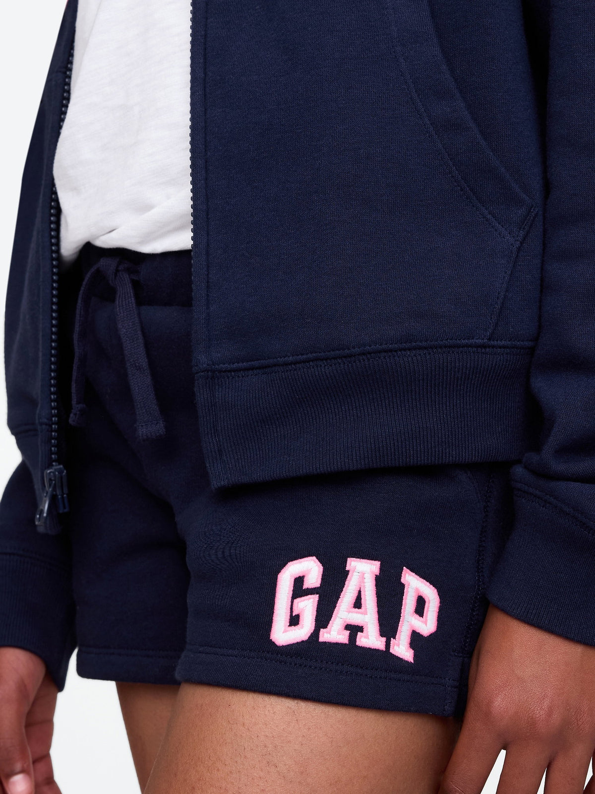 Lacivert Gap Logo Havlu Kumaş Pull-on Şort