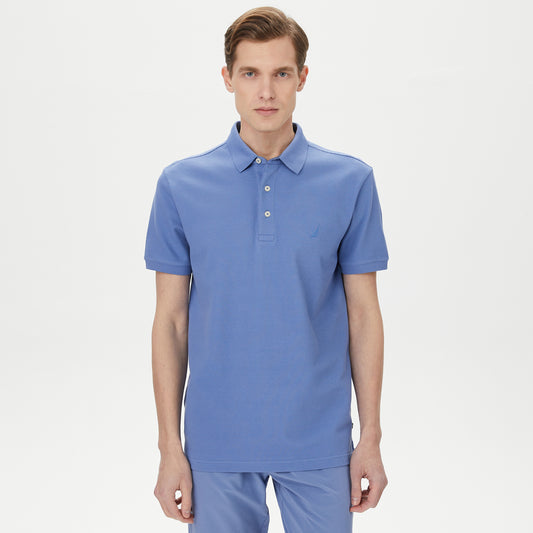 Nautica Erkek Mavi Slim Fit Kısa Kollu Polo Yaka T-shirt