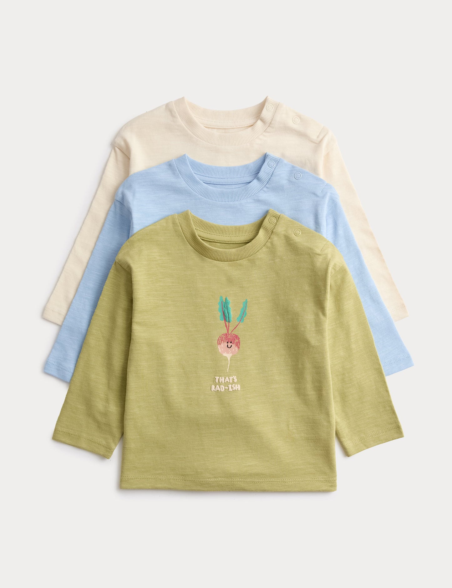 3'lü Desenli T-shirt
