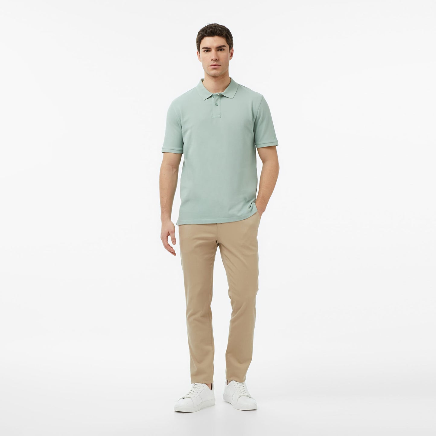 Nautica Erkek Yeşil Regular Fit Polo Yaka T-shirt