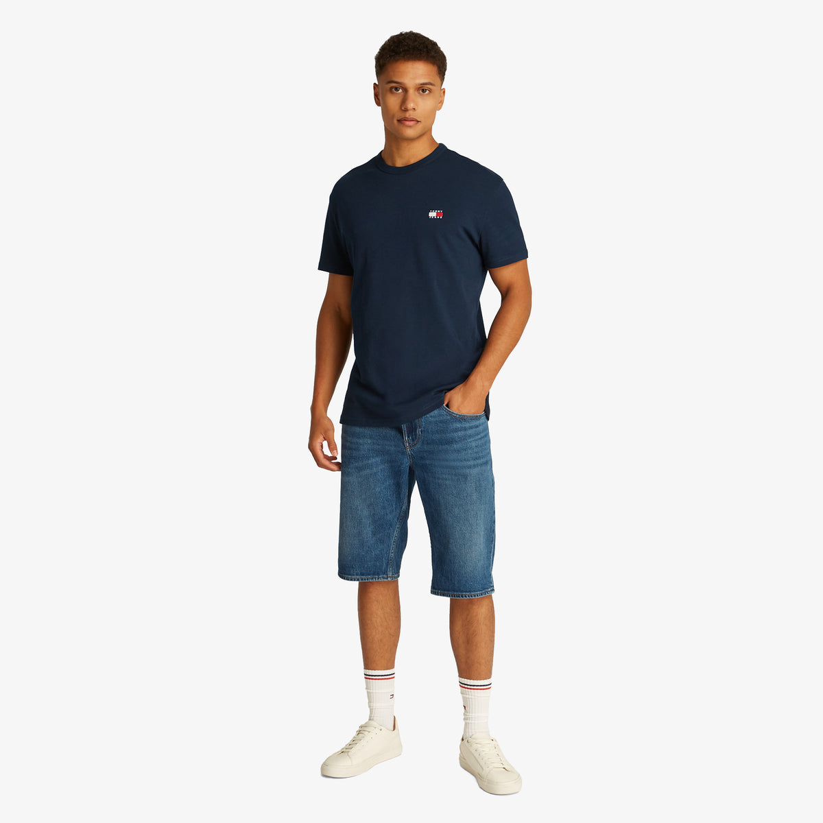 Tommy Hilfiger Badge Erkek Lacivert T-shirt