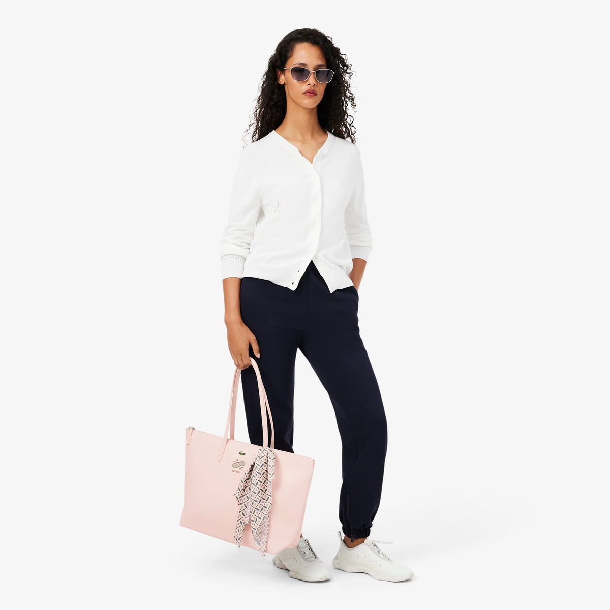 Lacoste Large L.12.12 Kadın Pembe Omuz Çantası
