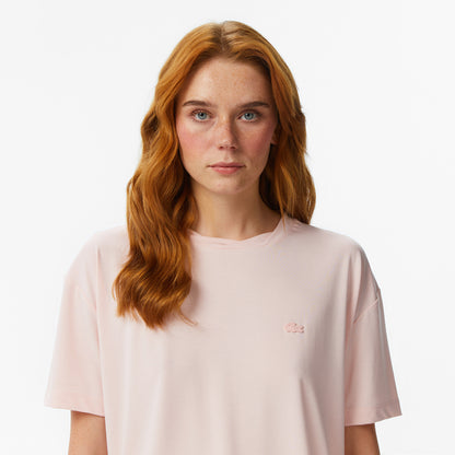 Lacoste Relaxed Fit Kadın Siyah T-shirt