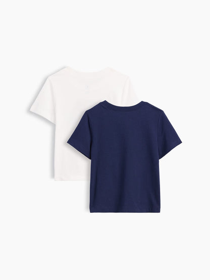 Lacivert Grafik T-shirt (2’li)