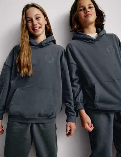 Pamuk Karışımlı Kapüşonlu Sweatshirt (6–16 Yaş)
