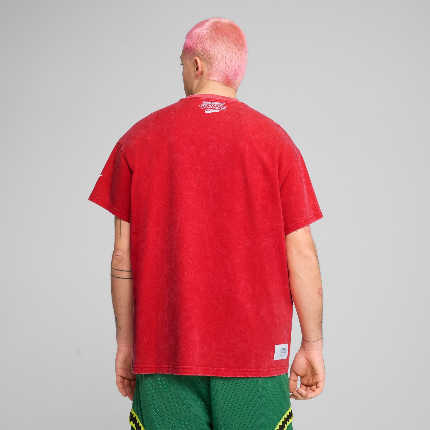 Puma X Tmnt Erkek Kırmızı Basketbol T-shirt