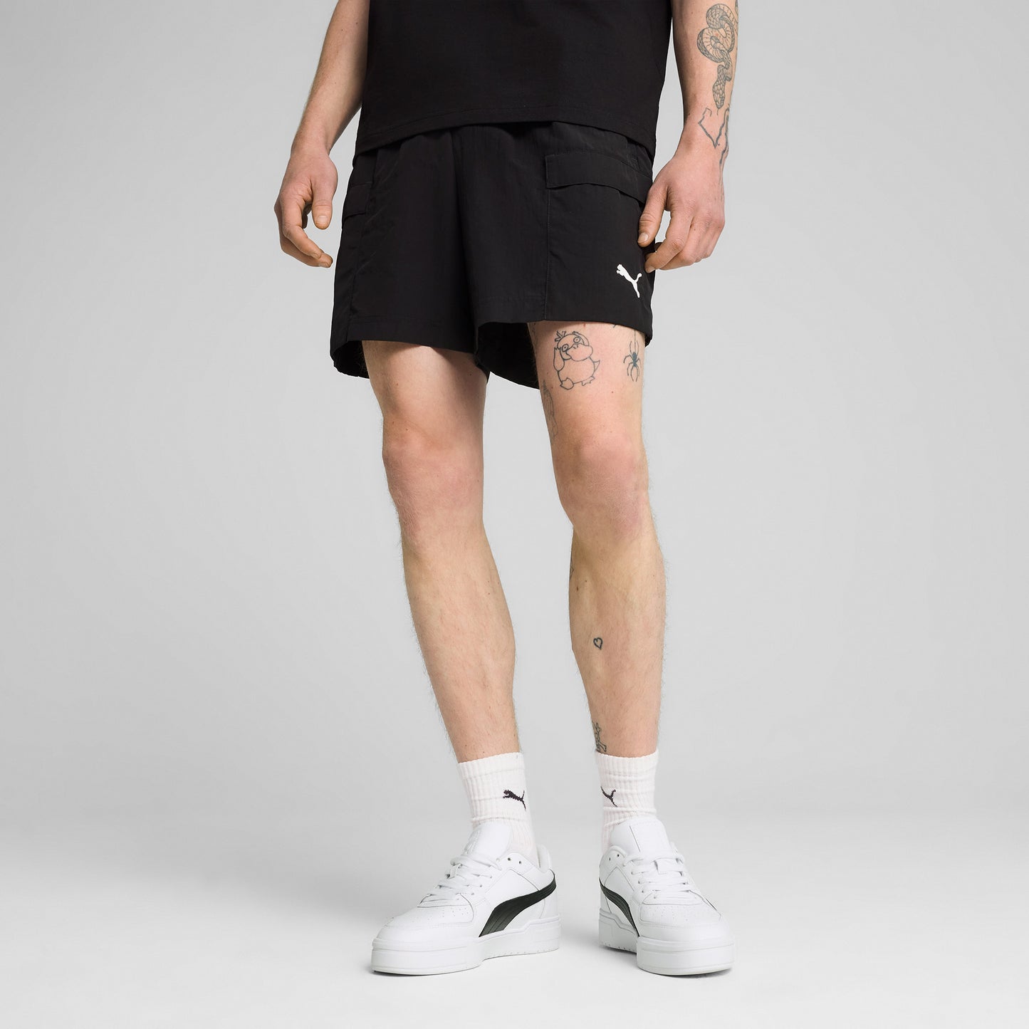 Puma Wardrobe Essentials Relaxed Cargo Unisex Siyah Şort