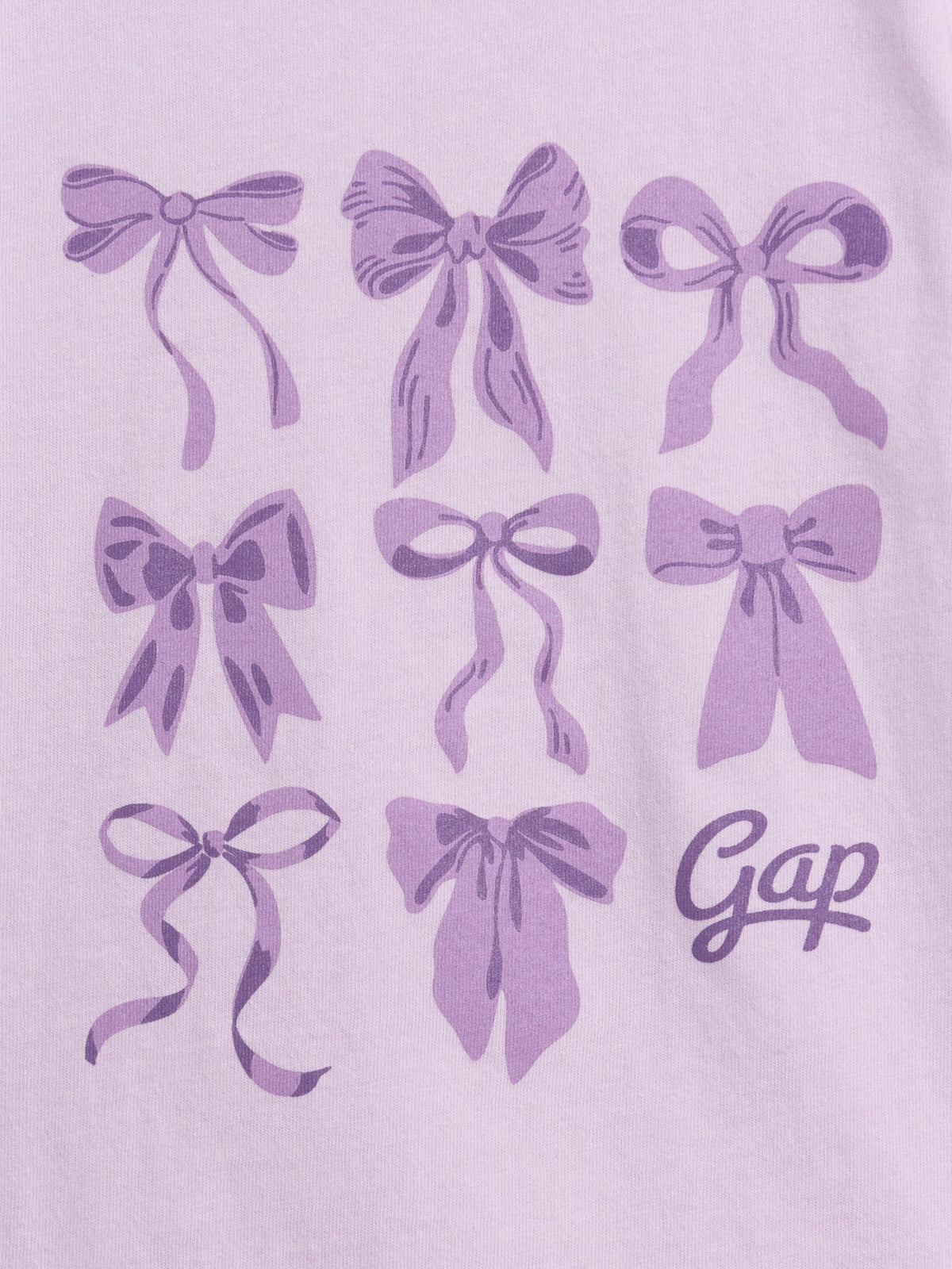Lila Grafik Baskılı T-shirt (2’li)