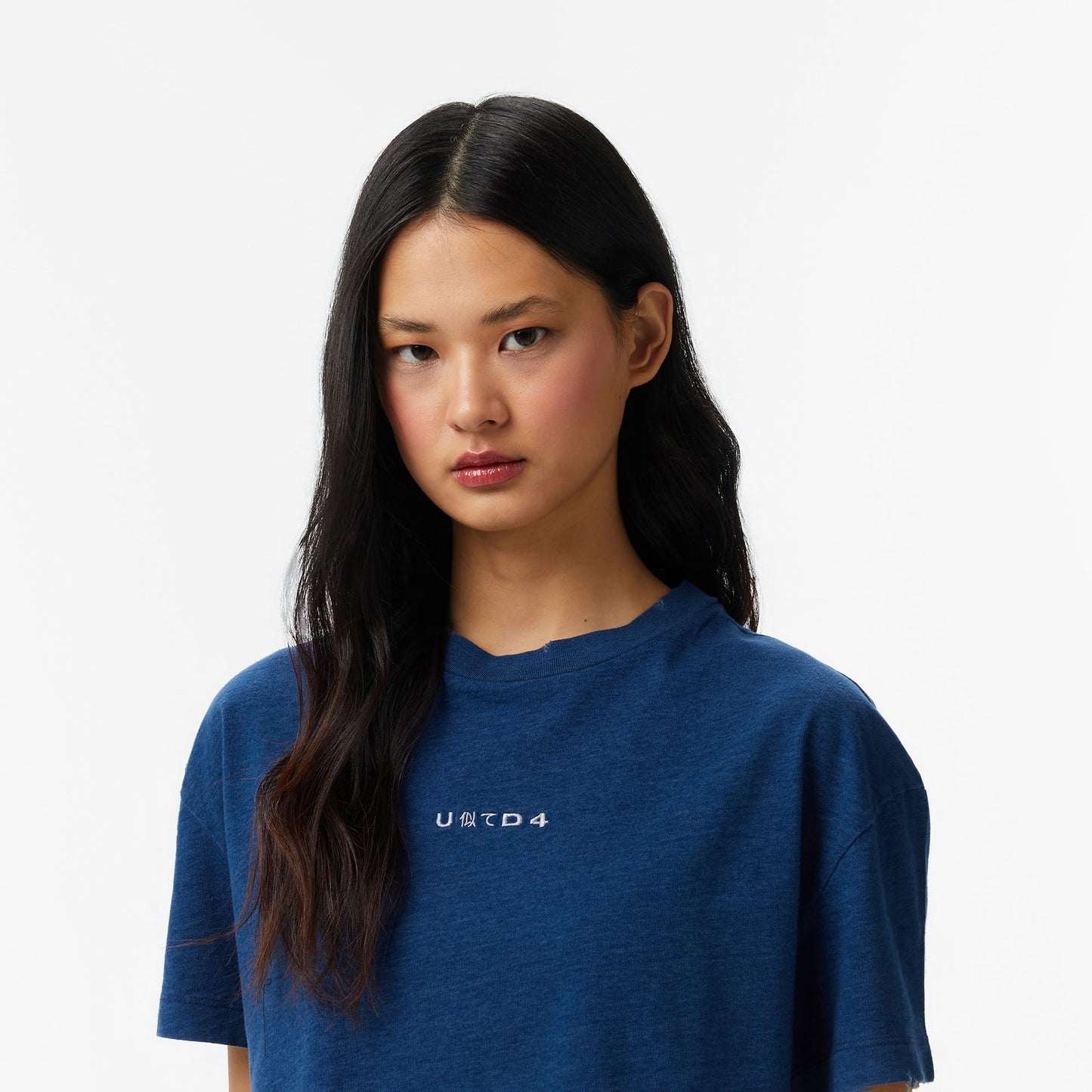 United4 Regular Fit Kadın Lacivert T-shirt
