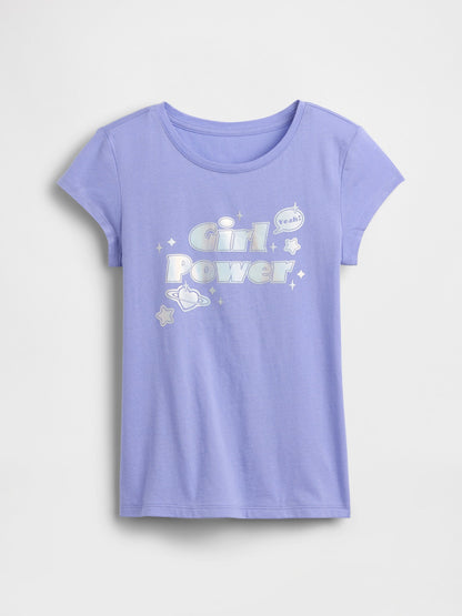 Pembe Grafik Baskılı T-shirt (2’li)