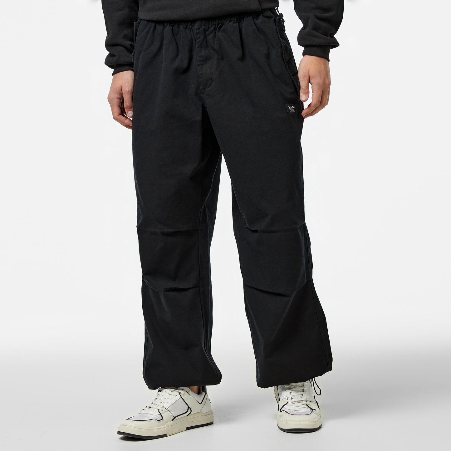 Karl Kani Woven Retro Washed Parachute Erkek Siyah Pantolon