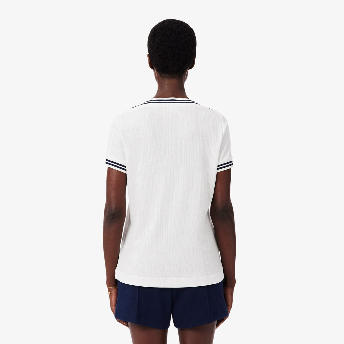 Lacoste Regular Fit Kadın Beyaz T-shirt