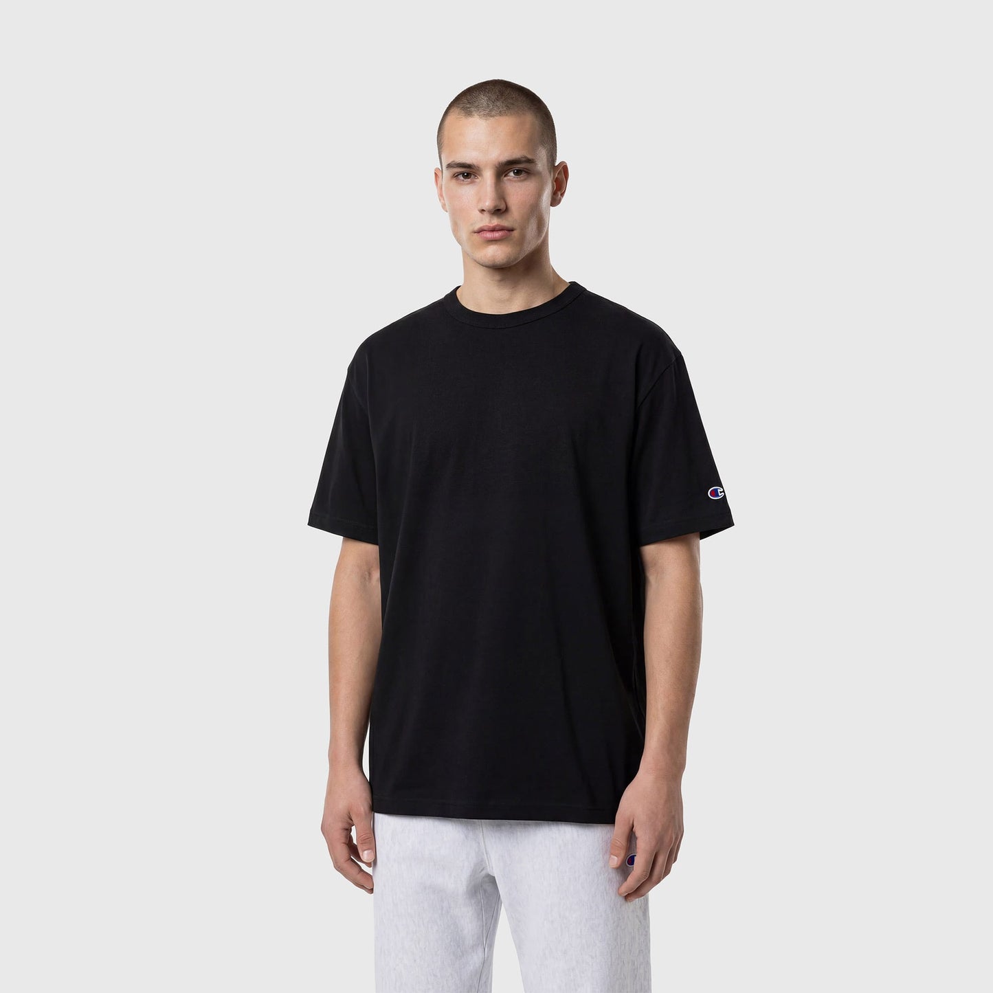 Champion Relaxed Fit Erkek Siyah T-shirt
