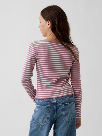 Pembe Fitilli T-shirt