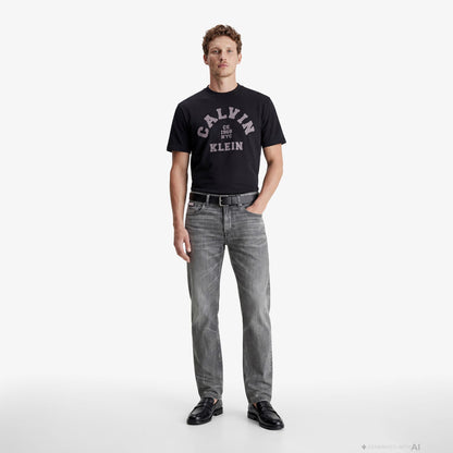 Calvin Klein 90s Straight Meteorite Tencel Erkek Gri Jean