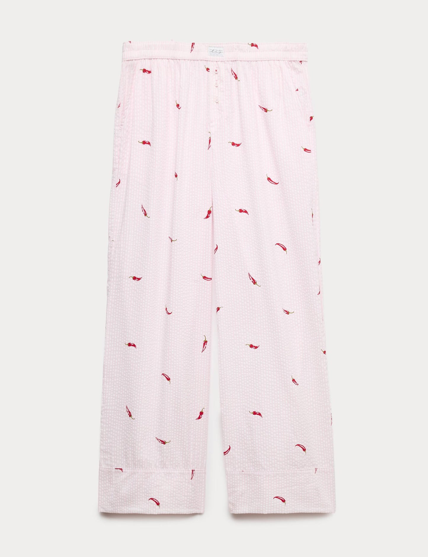 Pamuk Karışımlı Desenli Pijama Altı