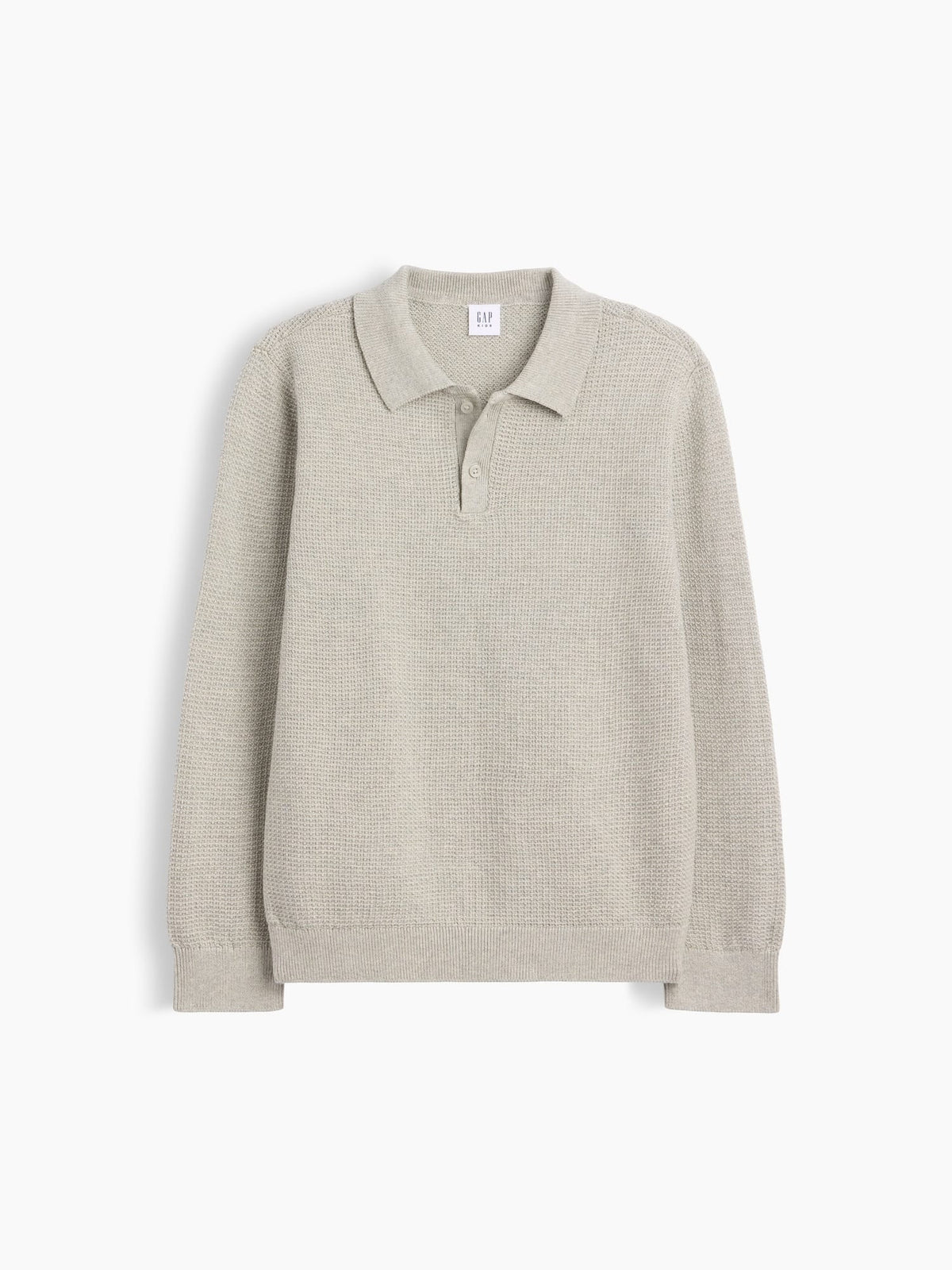Gri Relaxed Textured Polo T-shirt