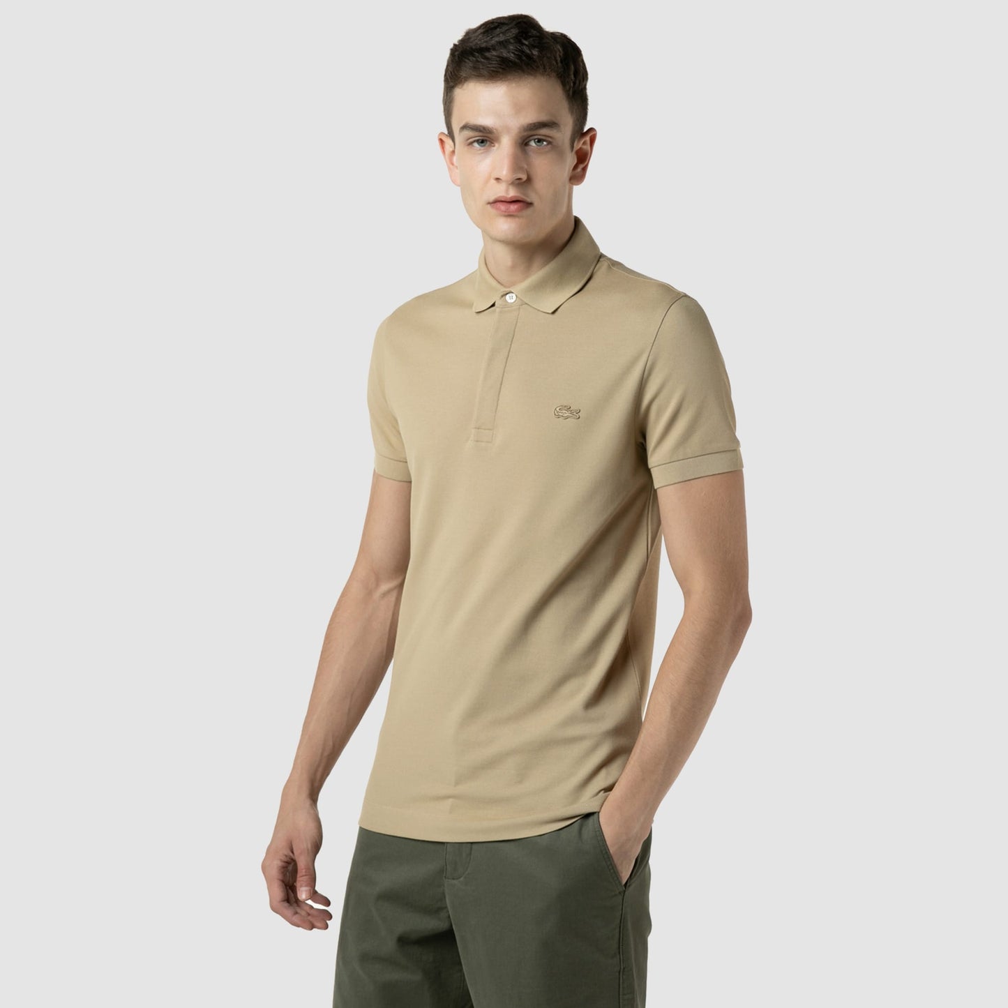 Lacoste Paris Erkek Regular Fit Bej Polo