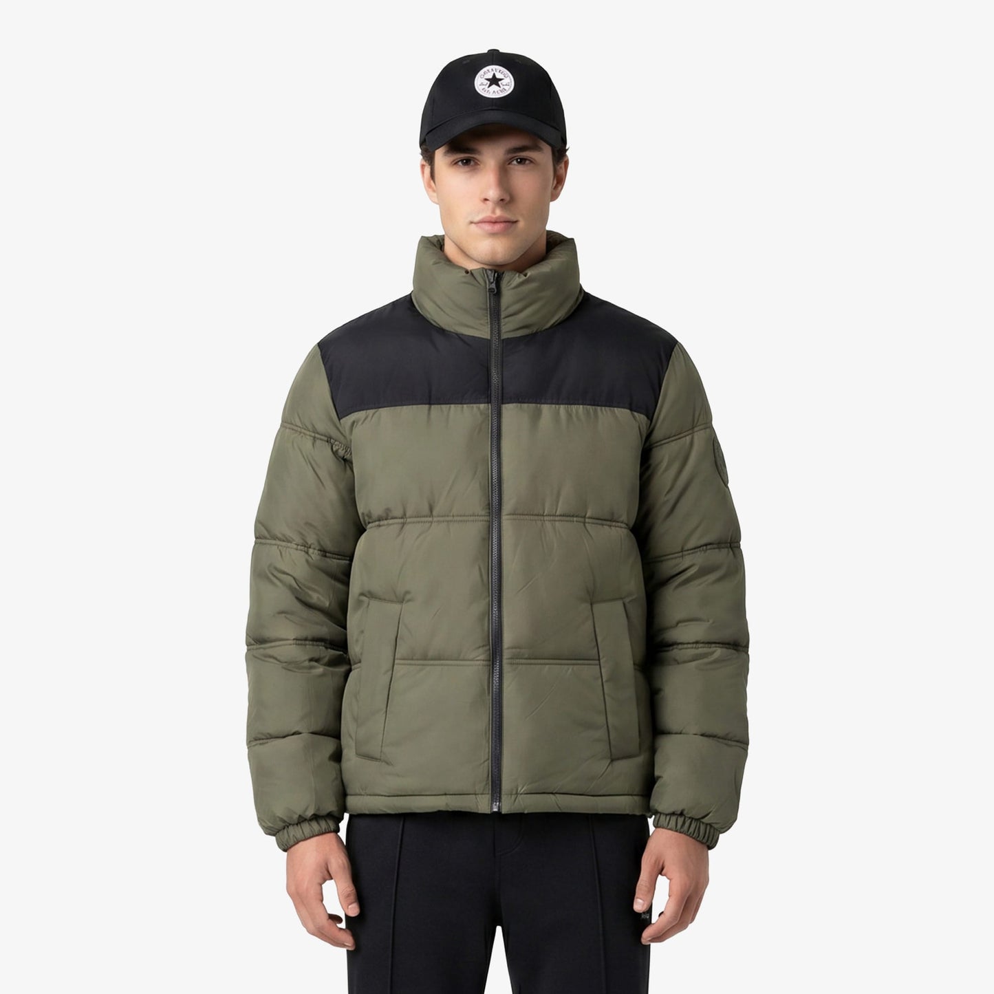 Converse Puffer Erkek Haki Ceket