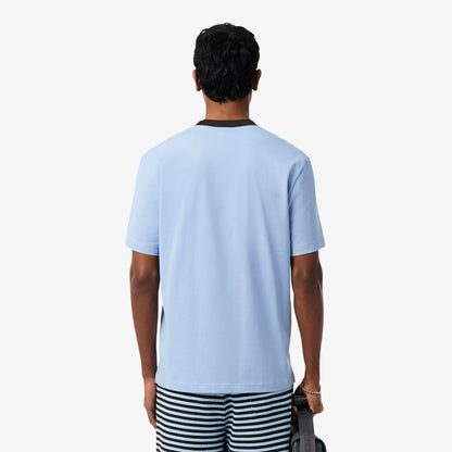 Lacoste Classic Fit Bisiklet Yaka Erkek Mavi T-shirt
