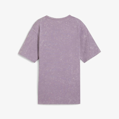 Puma Dare To Relaxed Washed Kadın Mor T-shirt