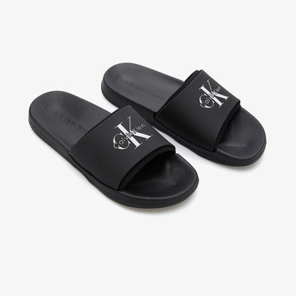 Calvin Klein Slide Rubber Neoprene Erkek Siyah Terlik