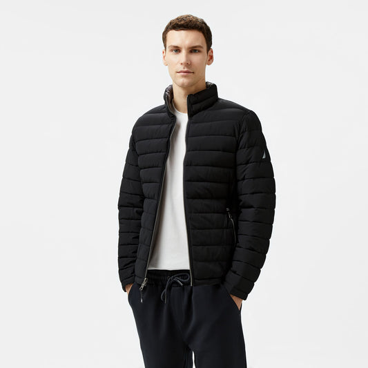 Nautica Erkek Siyah & Gri Çift Taraflı Mont