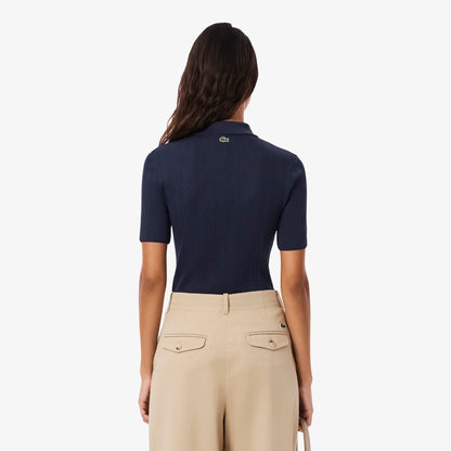 Lacoste Slim Fit Kadın Lacivert Polo