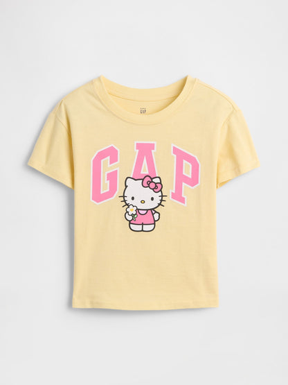 Sarı Grafik Baskılı T-shirt