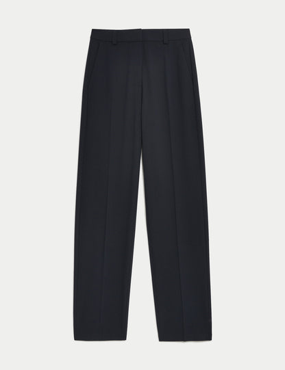 Streç Dokuma Straight Leg Pantolon